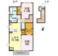 東京都日野市高幡(アパート)の賃貸物件の間取り