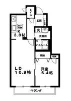 東京都八王子市小比企町(アパート)の賃貸物件の間取り