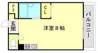 シャンテー中宮IIの間取り