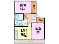 茨城県古河市女沼(アパート)の賃貸物件の間取り