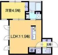 北海道札幌市東区北十八条東5(アパート)の賃貸物件の間取り
