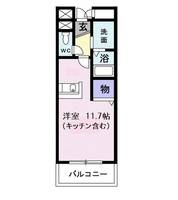 埼玉県さいたま市中央区上峰3(マンション)の賃貸物件の間取り