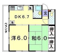 コーポフローラの間取り