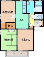 セゾンフローラ Cの間取り