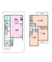 大阪府摂津市鳥飼下2(一戸建)の賃貸物件の間取り