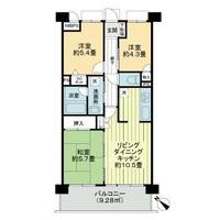東京都町田市鶴川6(マンション)の賃貸物件の間取り