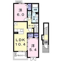 静岡県浜松市中央区有玉北町(アパート)の賃貸物件の間取り