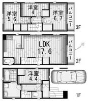 埼玉県川口市元郷2(一戸建)の賃貸物件の間取り