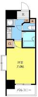 大阪府大阪市中央区松屋町住吉(マンション)の賃貸物件の間取り
