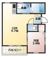 兵庫県明石市魚住町西岡(アパート)の賃貸物件の間取り