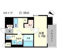 大阪府大阪市西区靱本町2(マンション)の賃貸物件の間取り