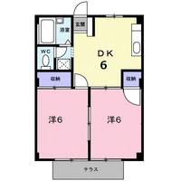 広島県福山市沖野上町2(アパート)の賃貸物件の間取り
