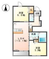 広島県東広島市西条町寺家(アパート)の賃貸物件の間取り