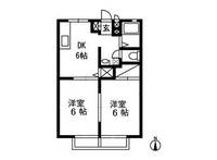 茨城県かすみがうら市下稲吉(アパート)の賃貸物件の間取り