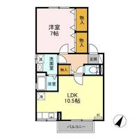 栃木県宇都宮市駒生町(アパート)の賃貸物件の間取り