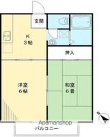 東京都小金井市中町3(アパート)の賃貸物件の間取り