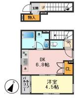 東京都葛飾区新小岩4(アパート)の賃貸物件の間取り