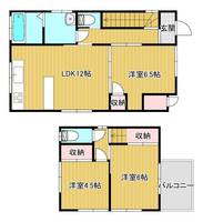 神奈川県横須賀市根岸町5(一戸建)の賃貸物件の間取り
