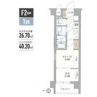 京都府京都市南区唐橋西平垣町(マンション)の賃貸物件の間取り