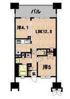 東京都中央区晴海5(マンション)の賃貸物件の間取り