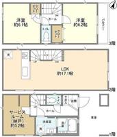神奈川県相模原市南区上鶴間本町2(一戸建)の賃貸物件の間取り