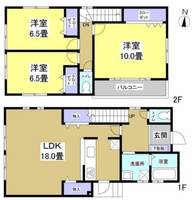 静岡県浜松市中央区鴨江1(一戸建)の賃貸物件の間取り