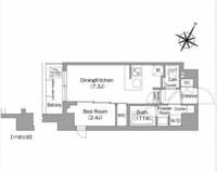 東京都中野区本町6(マンション)の賃貸物件の間取り