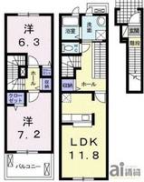 物件の間取り画像