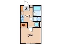 和歌山県和歌山市三葛(アパート)の賃貸物件の間取り