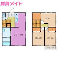 三重県桑名市大字東方(一戸建)の賃貸物件の間取り