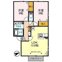 ソレアード Bの間取り