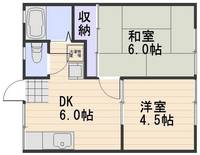 岡山県岡山市南区福田(アパート)の賃貸物件の間取り