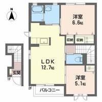 シャーメゾン作町の間取り