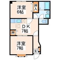 クレールみゆき(大東)の間取り