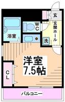 神奈川県川崎市多摩区宿河原2(マンション)の賃貸物件の間取り