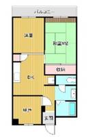 カワデンハイツIIIの間取り