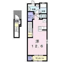 山形県東根市神町西2(アパート)の賃貸物件の間取り