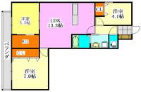 コンフォート津田沼壱番館の間取り