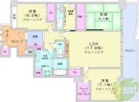 ライオンズタワー仙台広瀬の間取り