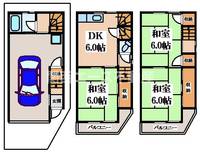 大阪府東大阪市六万寺町3(一戸建)の賃貸物件の間取り