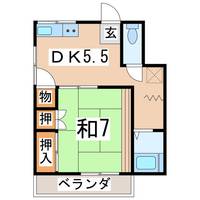 福島県郡山市富久山町久保田字三御堂(アパート)の賃貸物件の間取り