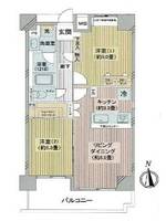 東京都港区港南4(マンション)の賃貸物件の間取り