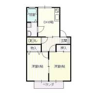 長野県長野市大字栗田(アパート)の賃貸物件の間取り