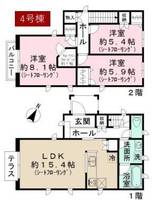 東京都板橋区赤塚5(一戸建)の賃貸物件の間取り