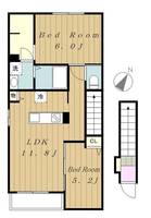 神奈川県相模原市緑区町屋4(アパート)の賃貸物件の間取り