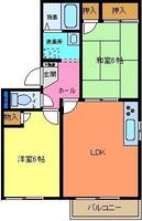 千葉県袖ヶ浦市長浦駅前4(アパート)の賃貸物件の間取り