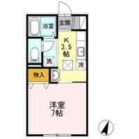 新潟県新潟市中央区花園2(アパート)の賃貸物件の間取り