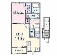 レッド グリール本土寺前の間取り
