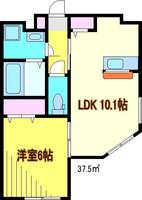 埼玉県川口市本町2(マンション)の賃貸物件の間取り