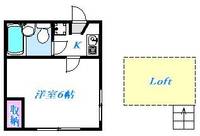 神奈川県座間市入谷西5(アパート)の賃貸物件の間取り